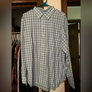 Men’s blue and white extra-large Izod button up shirt